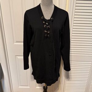 INC Front Tie blouse size MED